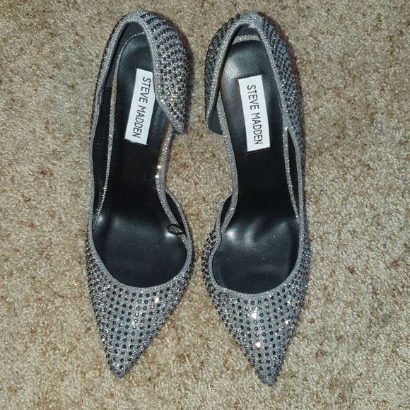 Steve Madden Proper Crystal D'Orsay Pumps sz 7 - Picture 2 of 8